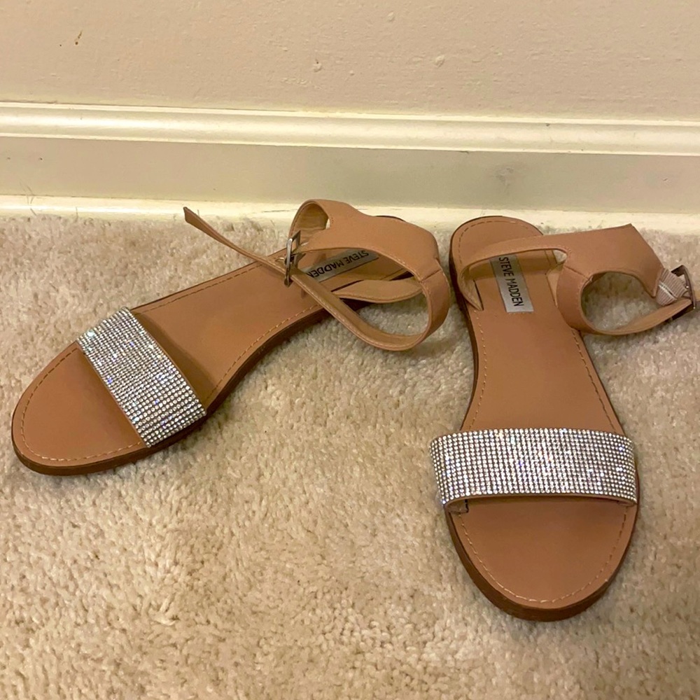STEVE MADDEN RHINESTONE SANDALS